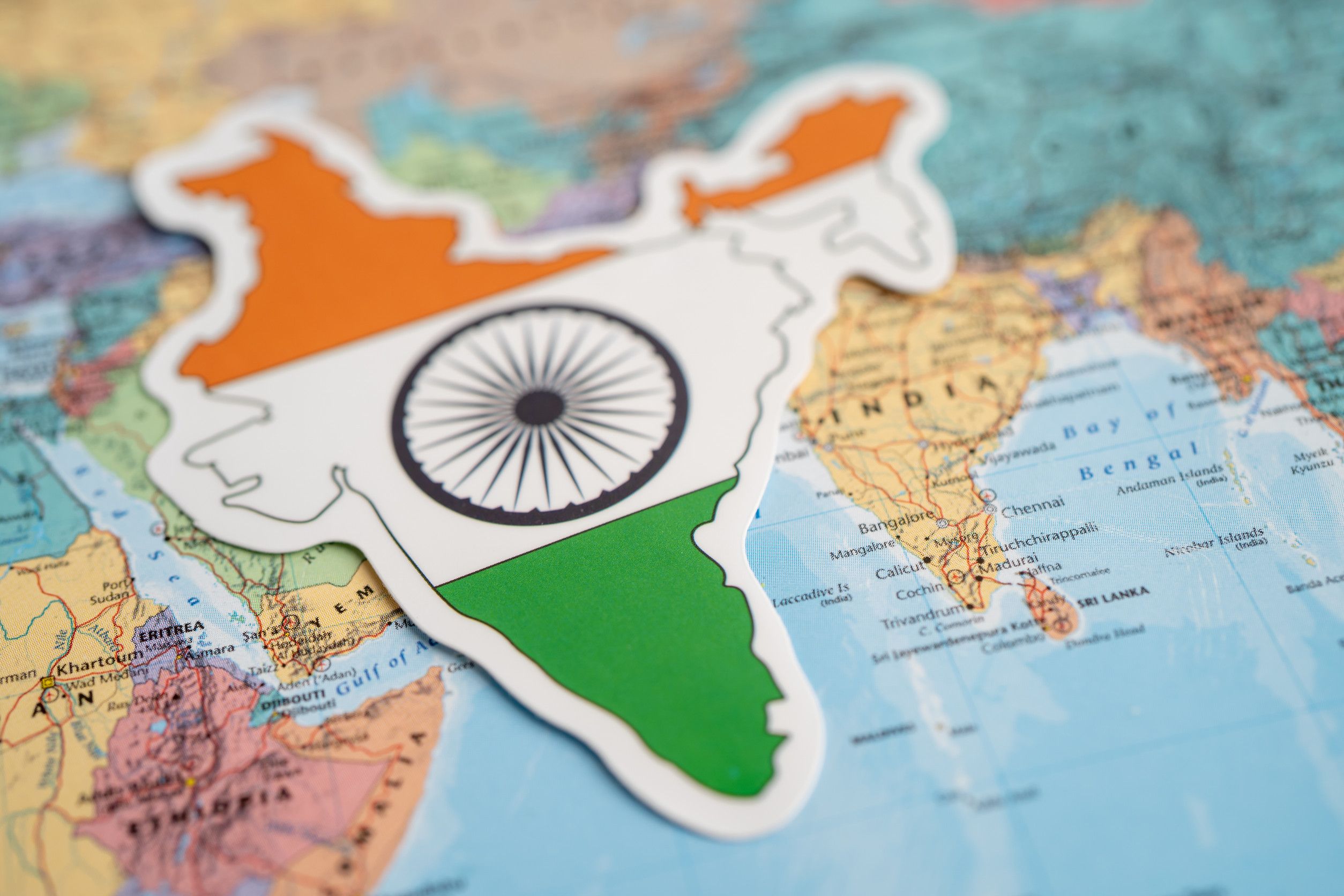 India Flag On World Map Background Flag On World Map Backgrounds
