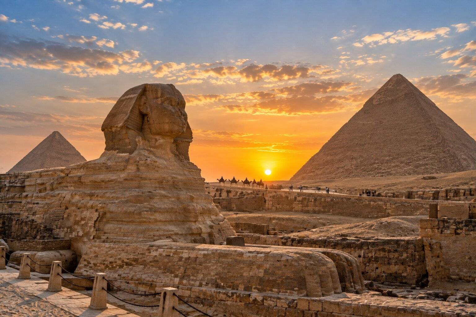 Monumental Sandstone and Pharaonic Feats of Egypt
