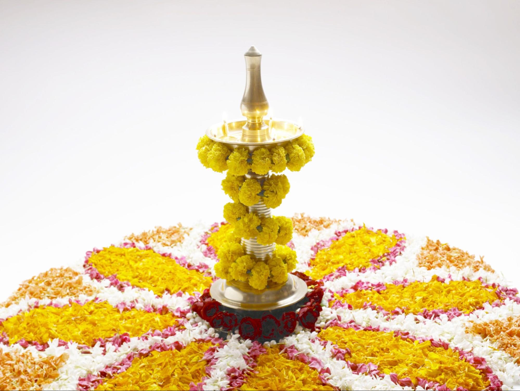 Onam Kerala festival,diya