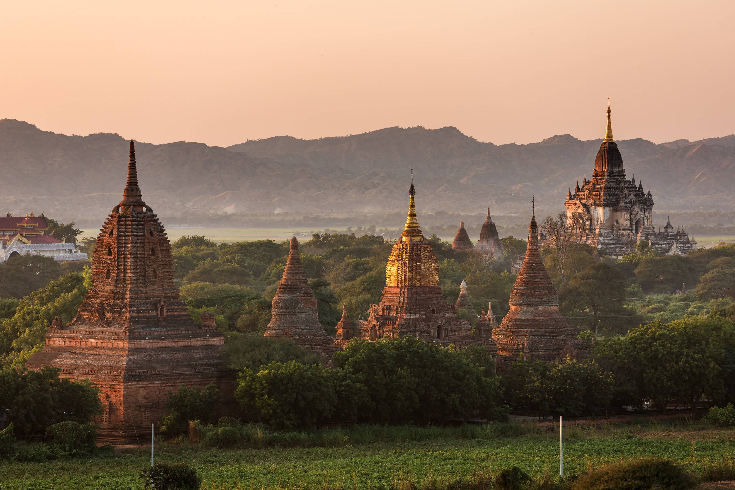Temples In Bagans Myanmar